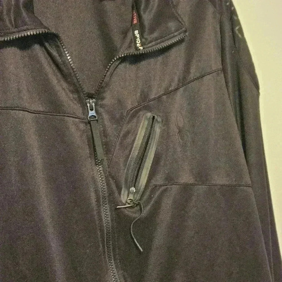 Spyder Active Pro Web Full Zip Nylon Jacket Black XL Long Sleeve - Picture 6 of 11